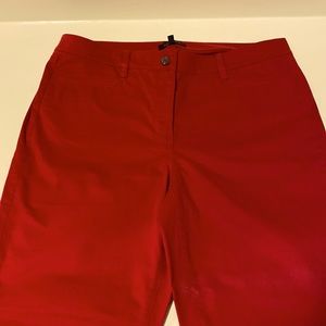 Talbots Bold Red Straight Leg Pants